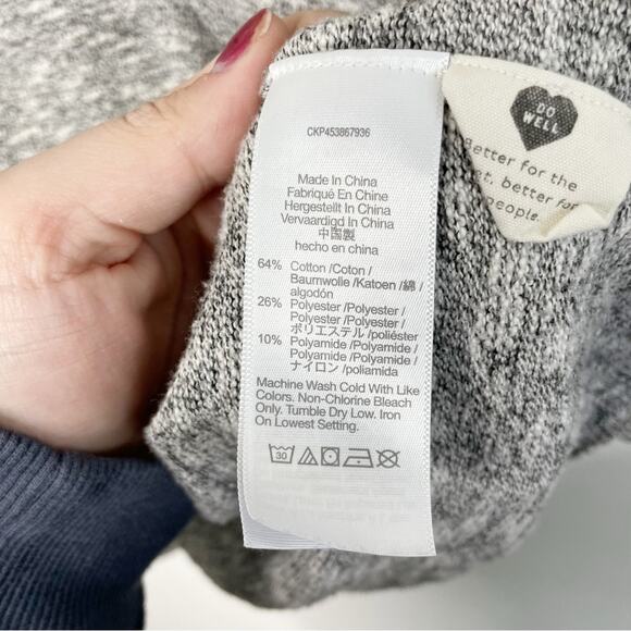 MADEWELL Paulson Sweater Tee Gray Size Large - Picture 4 of 7